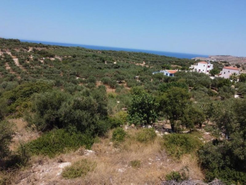 Plaka bei Chania Kreta, Plaka Chania: Erstklassiges Grundstück mit Panoramablick zu verkaufen Grundstück kaufen